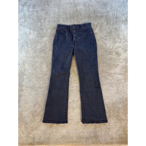 Madewell Denim - Madewell Jeans Womens Size 27 Black Wash Cali Demi-Boot Jeans Denim E151